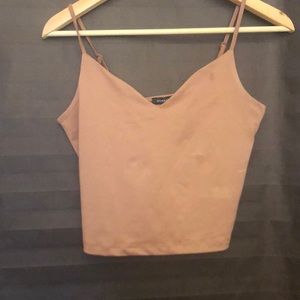 Dynamite nude pink crop top